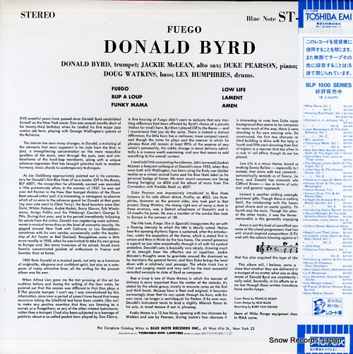 BYRD, DONALD fuego BNJ-71012