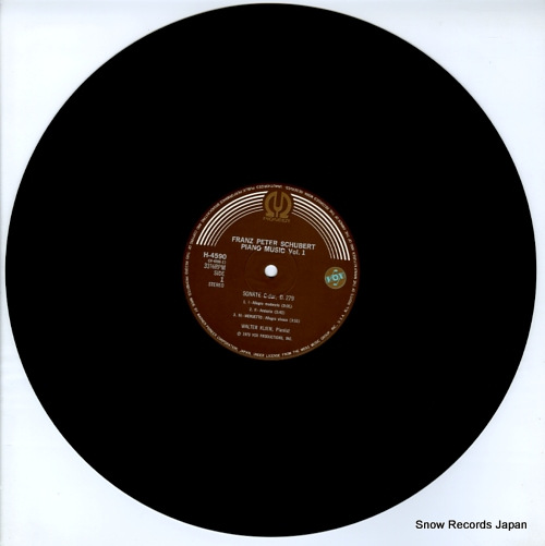 KLIEN, WALTER schubert; piano music vol.1 / sonatas 1 H-4590