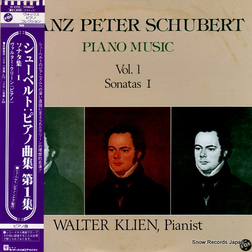 KLIEN, WALTER schubert; piano music vol.1 / sonatas 1 H-4590