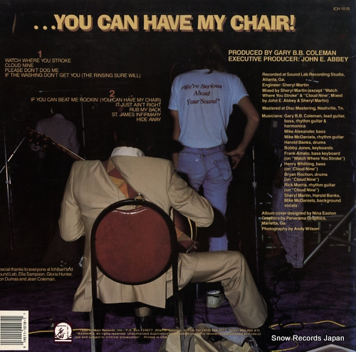 COLEMAN, GARY B.B. if you can beat me rockin' ICH-1018