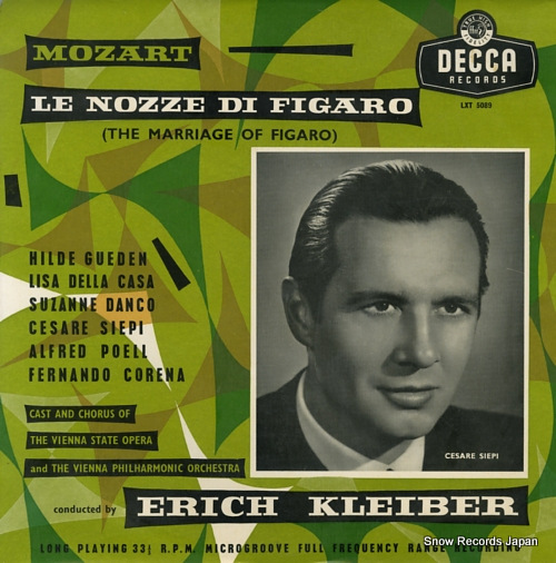KLEIBER, ERICH mozart; le nozze di figaro LXT5089