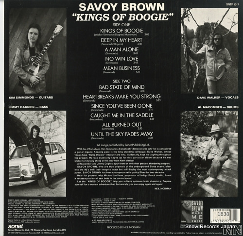 SAVOY BROWN kings of boogie SNTF1017