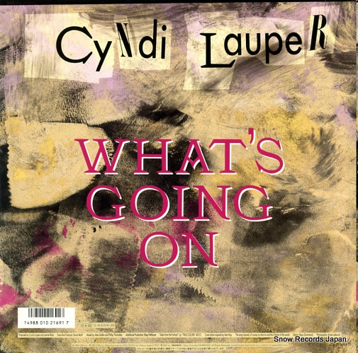 LAUPER, CYNDI what's going on 12.3P-819
