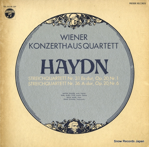 WIENER KONZERTHAUS QUARTETT haydn; streich quartett nr.31/nr.36 OL-5014-OP