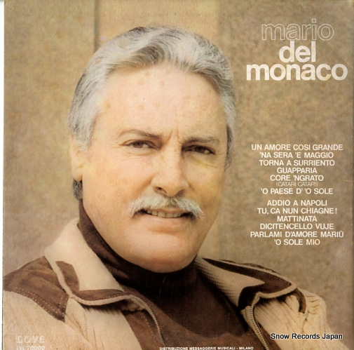 MONACO, MARIO DEL un amore cosi grande LVL20000
