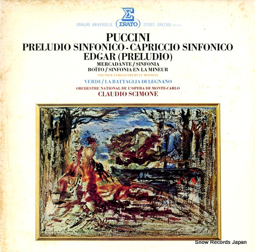 SCIMONE, CLAUDIO puccini; preludio sinfonico ERX2369