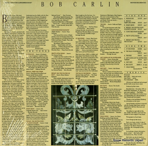 CARLIN, BOB fiddle tunes for clawhammer banjo ROUNDER0132