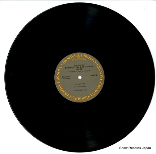 GOULD, GLENN beethoven(liszt); symphony no.5 in c minor, op.67 23AC650 - disc