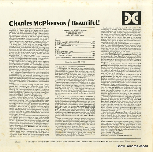 MCPHERSON, CHARLES beautiful! YS-7104-DU