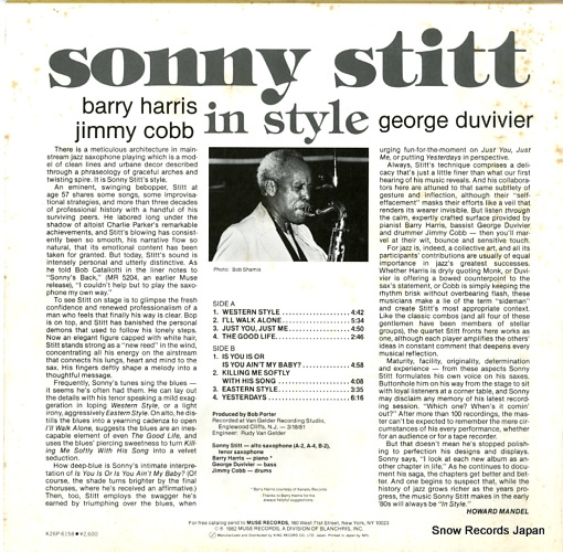 STITT, SONNY in style K26P-6158