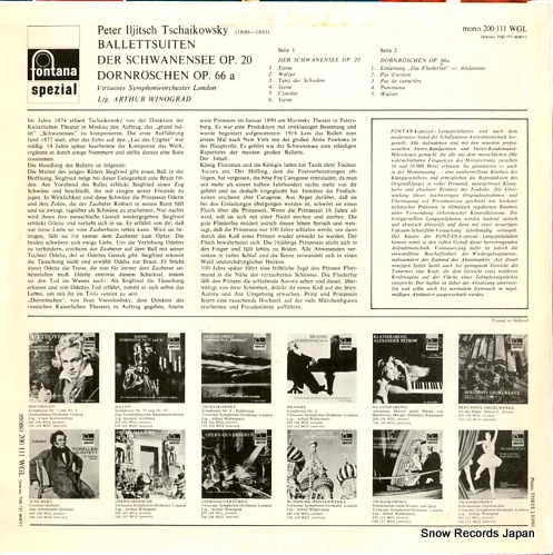 WINOGRAD, ARTHUR tschaikowsky; ballettsuiten 200111
