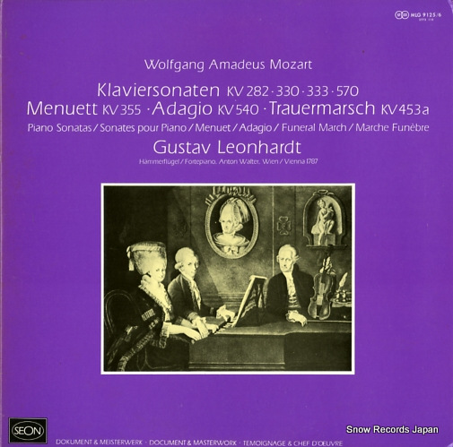 LEONHARDT, GUSTAV klavier sonaten kv.282,330,333,570 MLG9125