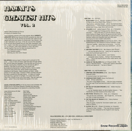 V/A hawai'i's greatset hits vol.2 HS-405