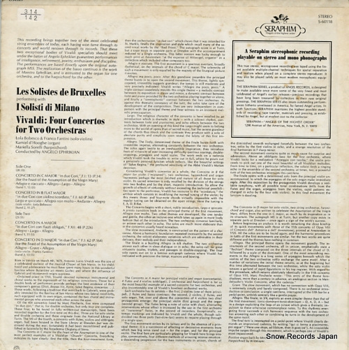 EPHRIKIAN, ANGELO vivaldi; four concertos for two orchestras S-60118
