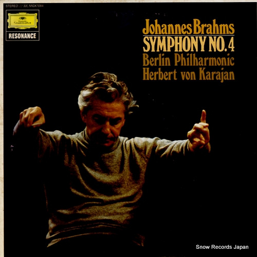 KARAJAN, HERBERT VON brahms; symphony no.4 MGX7084