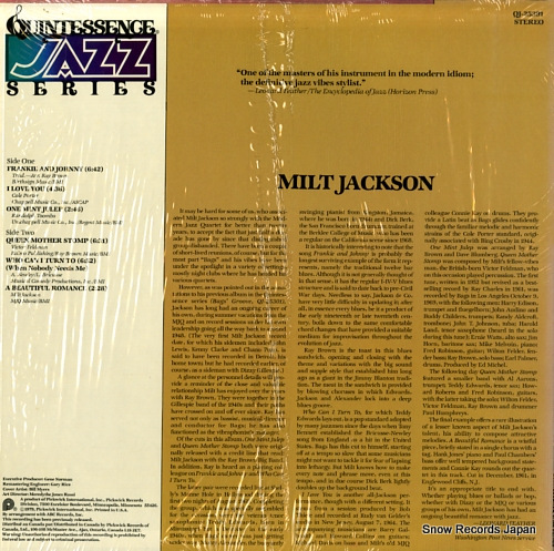 JACKSON, MILT milt jackson QJ-25391