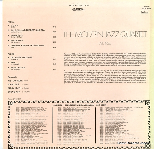MODERN JAZZ QUARTET, THE live 1956 30JA5207