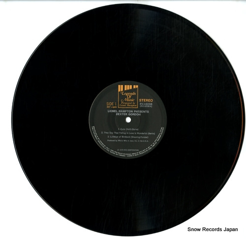 GORDON, DEXTER lionel hampton presents dexter gordon RVJ-6038
