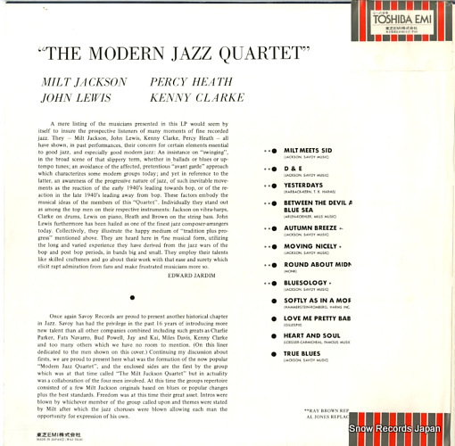 MODERN JAZZ QUARTET, THE modern jazz quartet WAJ-70118
