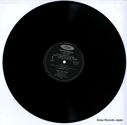 LEWIS, JOHN, AND HANK JONES piano play house LF-95026