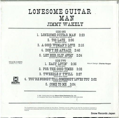 WAKELY, JIMMY lonesome guitar man AG9028