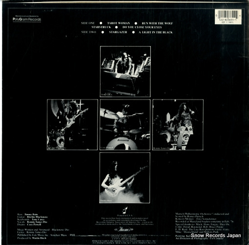 RAINBOW, BLACKMORE'S rainbow rising 422-823655-1Y-1