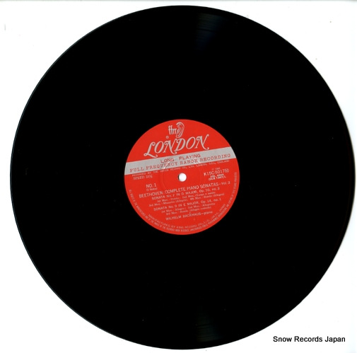 BACKHAUS, WILHELM beethoven; complete piano sonatas vol.3 K15C-5017