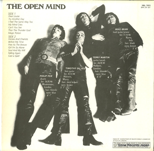 OPEN MIND, THE the open mind SBL7893