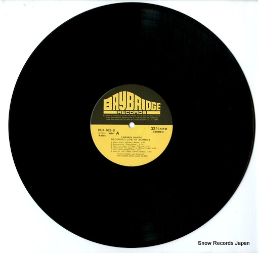 MCRAE, CARMEN recorded live at bubba's KUX-163-B