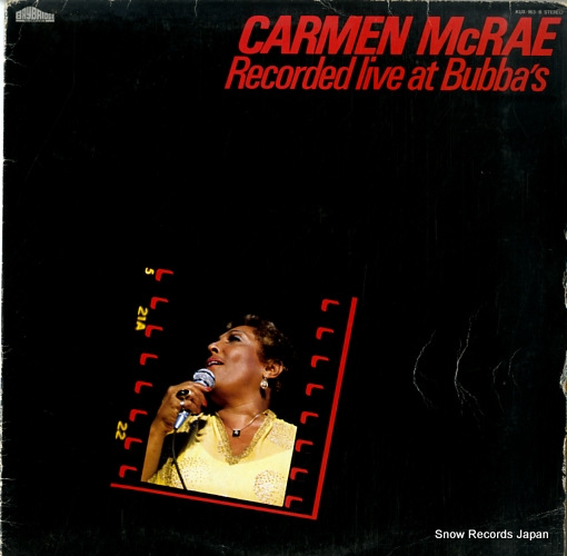 MCRAE, CARMEN recorded live at bubba's KUX-163-B