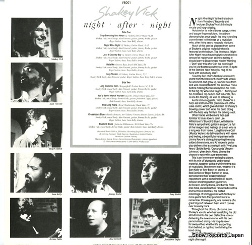 VICK, SHAKEY night after night VB001