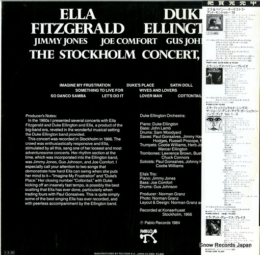 FITZGERALD, ELLA, AND DUKE ELLINGTON the stockholm concert, 1966 28MJ3464