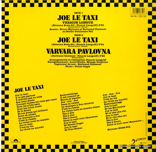 PARADIS, VANESSA joe le taxi 885765-1