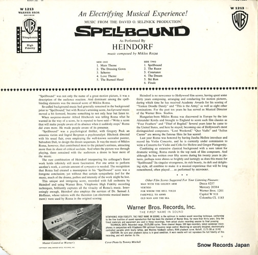 ROZSA, MIKLOS spellbound W1213
