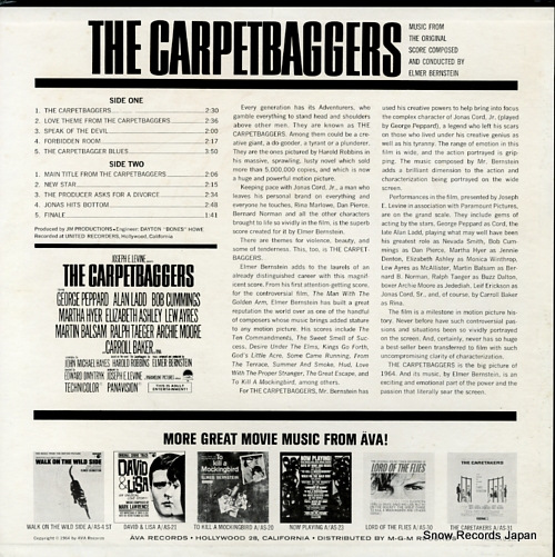BERNSTEIN, ELMER the carpetbaggers A-45ST