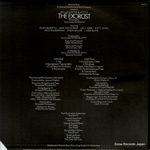 SLATKIN, LEONARD the exorcist W2774