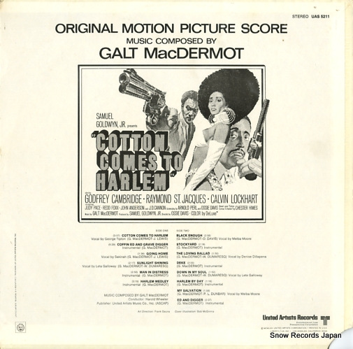 MACDERMOT, GALT cotton comes to harlem UAS5211