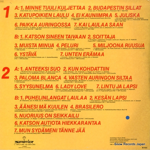ȥꡦإ 28 toivotuinta levytysta SAFLP2002