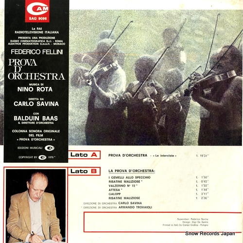 ROTA, NINO prova d'orchestra SAG9096