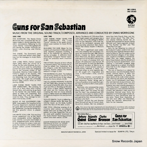 MORRICONE, ENNIO guns for san sebastian MI1391