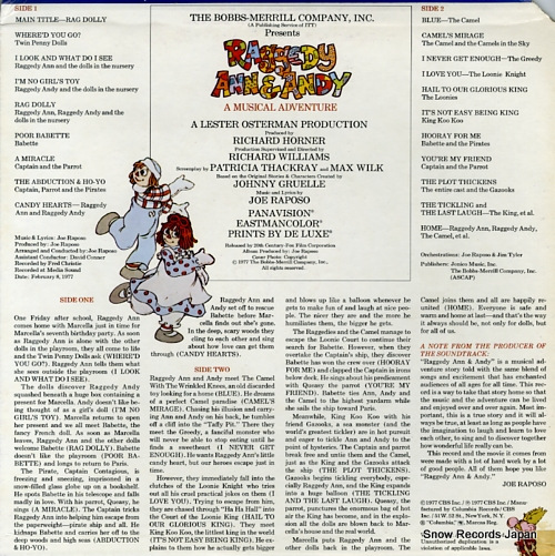 硼ݥ raggedy ann & andy a musical adventure S34686