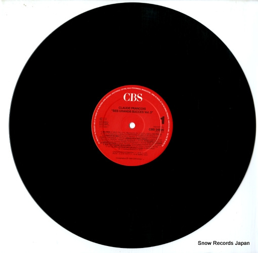 FRANCOIS, CLAUDE ses grands succes vol.3 CBS54896