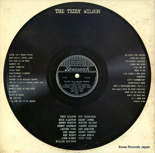 WILSON, TEDDY the teddy wilson SONP50332-3