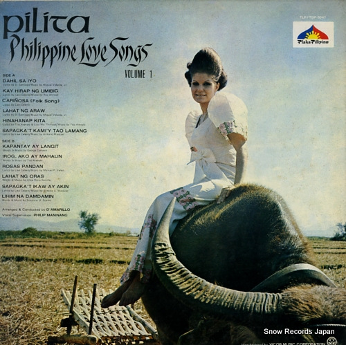 CORALES, PILITA philippine love songs volume1 TSP-5047