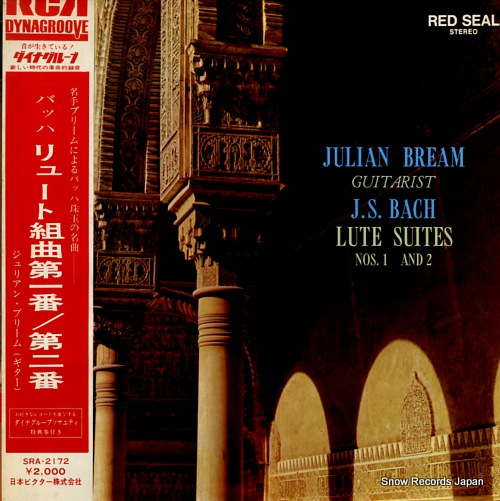 BREAM, JULIAN bach; lute suites nos.1 and 2 SRA-2172