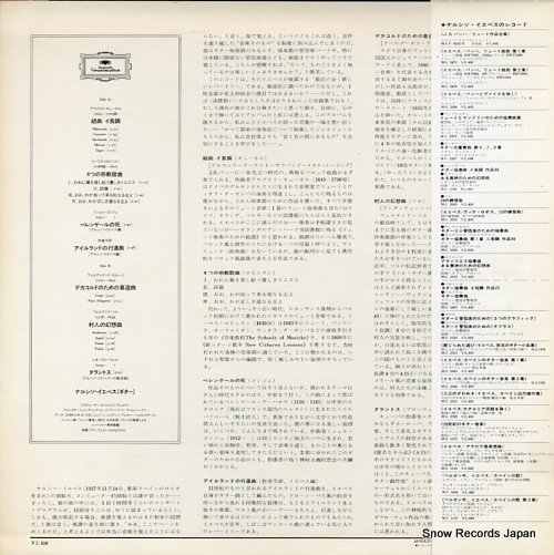 YEPES, NARCISO kuhnel; suite in a major MG1221