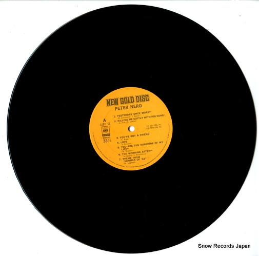 NERO, PETER new gold disc SOPO65