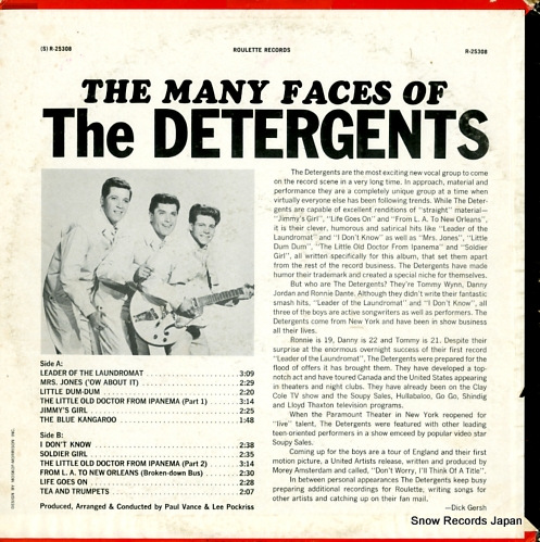 DETERGENTS, THE the many faces of the detergents R-25308
