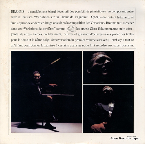 CZIFFRA, GYORGY brahms; paganini-variations YM-1001