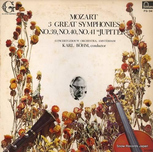 BOHM, KARL mozart; 3great symphonies no.39, no.40, no.41